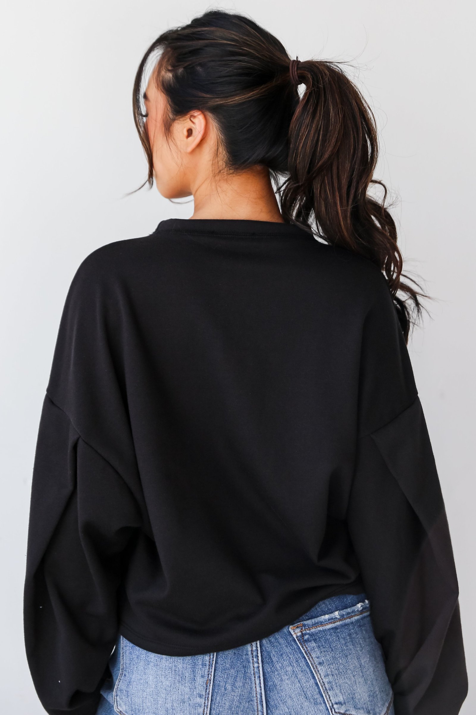 Tatum Black Sweatshirt - DU DEAL